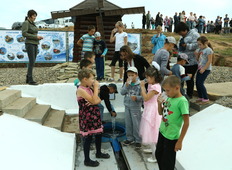 Торжественное открытие родника у села Белоусовка Сакмарского района