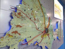 Карта объектов газового комплекса Оренбургской области