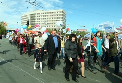 Газовики на параде Победы 9 мая