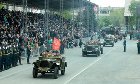 Парад Победы в городе Оренбурге