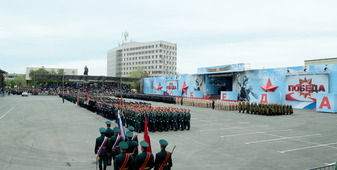 Парад Победы в городе Оренбурге