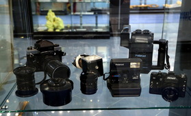 Коллекция фотоаппаратов редакции газеты "Оренбургский газ"