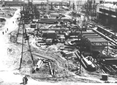 Строительство первой очереди газоперерабатывающего завода