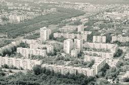 Растут современные кварталы Оренбурга. 80-е годы прошлого века