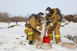 Огнеборцы готовы к тушению возможного пожара