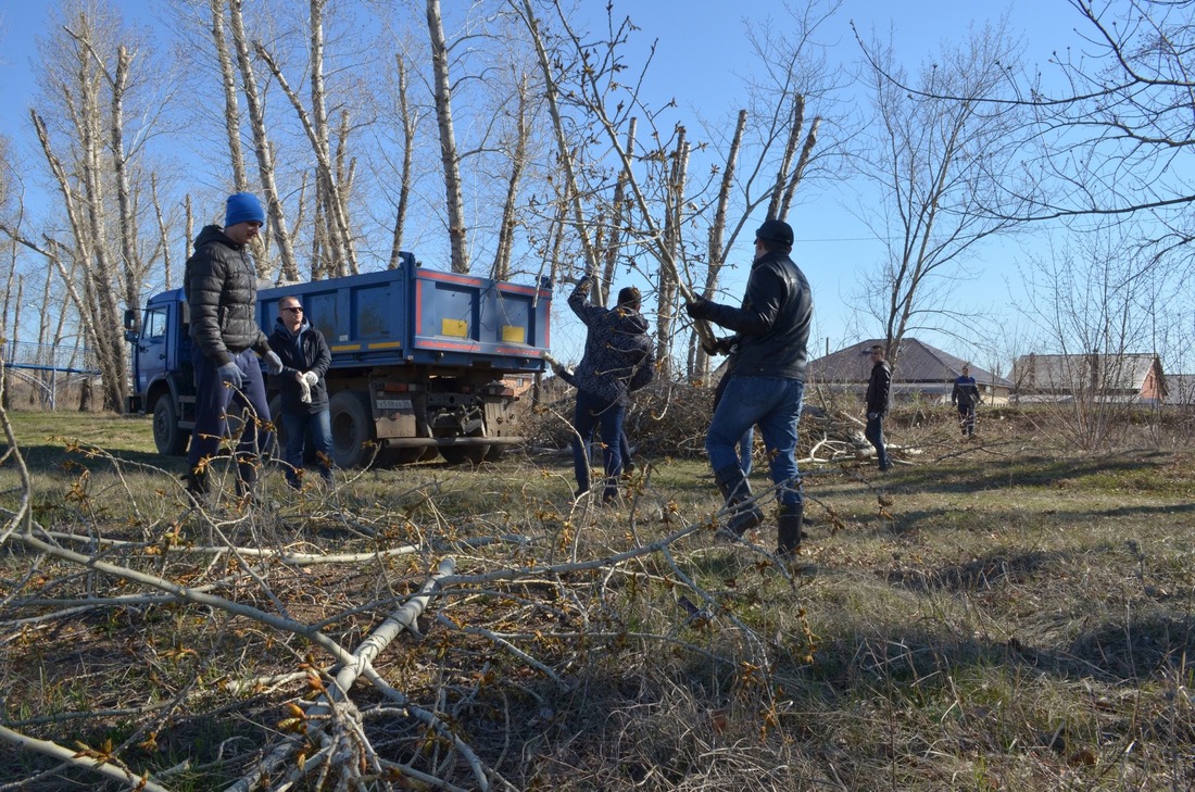 Обрезка деревьев в селе им.9 Января