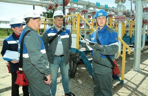 Практическая часть конкурса проходила на установке комплексной подготовки газа № 6