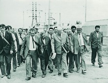 Руководители Госплана, Министерства газовой промышленности СССР в Карачаганаке, 1980-е годы