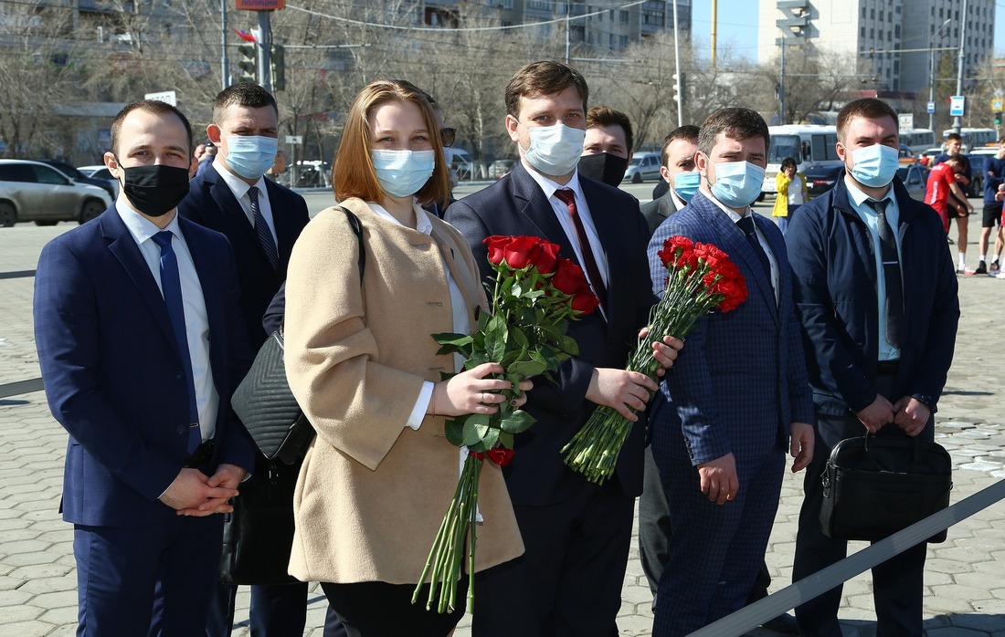 Представители совета молодых ученых и специалистов Общества