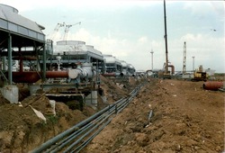 Для строительства станции использовалось большей частью импортное оборудование