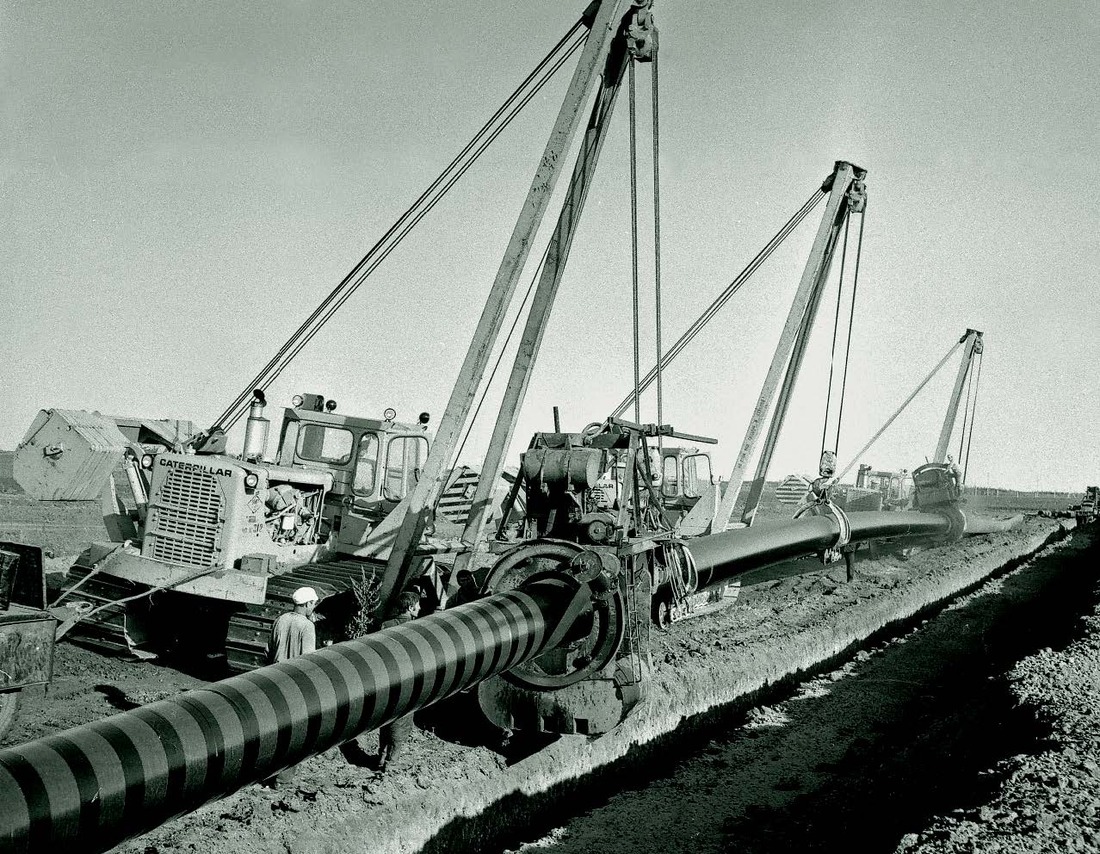 Строительство этанопровода Оренбург — Казань. 1978 год