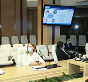 Председатель СМУС ООО "Газпром добыча Оренбург" Виктория Матвеева доложила о мероприятиях, проведенных в 2021 году