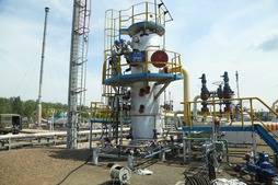 Ведется планово-предупредительный ремонт на одной из технологических линий установки комплексной подготовки газа № 12