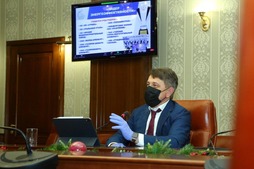 Генеральный директор ООО "Газпром добыча Оренбург" Олег Николаев принял участие в заседании в режиме видео-конференц-связи