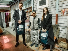 Фронтовик Хабибулла Ахметович Байтеев встречает гостей