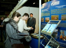 Секция ООО "Газпром добыча Оренбург" пользовалась у посетителей выставки особым вниманием
