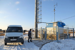 Автоматизированный пост контроля загазованности в селе Дедуровка Оренбургской области