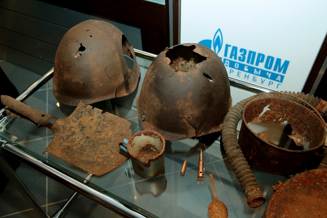 Экспонаты, переданные музею Оренбургским сводным поисковым отрядом