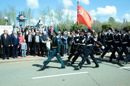 Оренбургские кадеты прошли парадным маршем