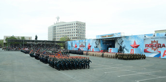 Парад Победы в городе Оренбурге