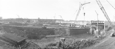 Строительная площадка второй очереди, 1982 год