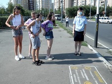 Флешмоб с участием пешеходов. 2021 год