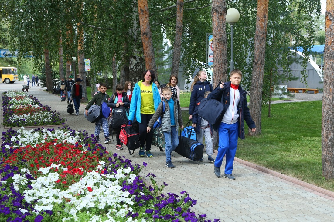 Приезд в лагерь "Самородово"