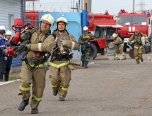 Пожарно-тактические учения на базисном складе метанола